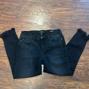 Judy Blue Skinny Crop with Fraying